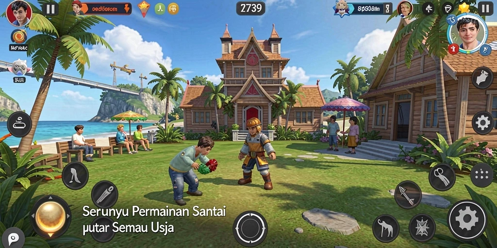 Tampilan menarik dari gameplay 2739 yang penuh warna.