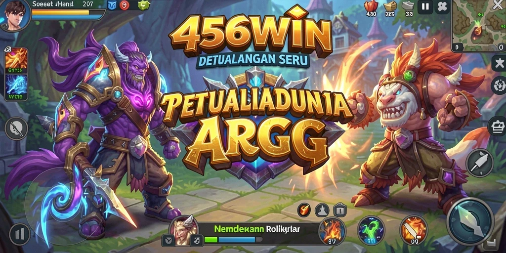 Tampilan gameplay 456WIN yang seru dalam pertarungan ARPG.