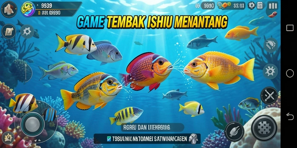 Gameplay menembak ikan di 9939 yang seru dan menantang.