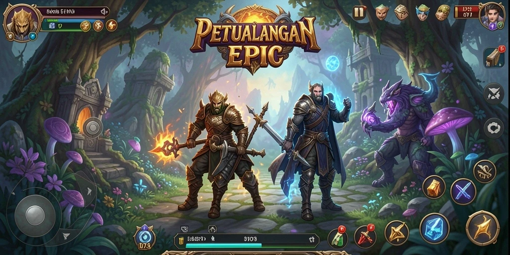 Screenshot menampilkan aksi pertempuran seru dalam D73.
