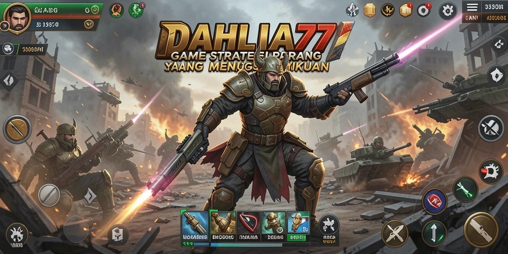 Tampilan gameplay seru dan grafis menawan di DAHLIA77.