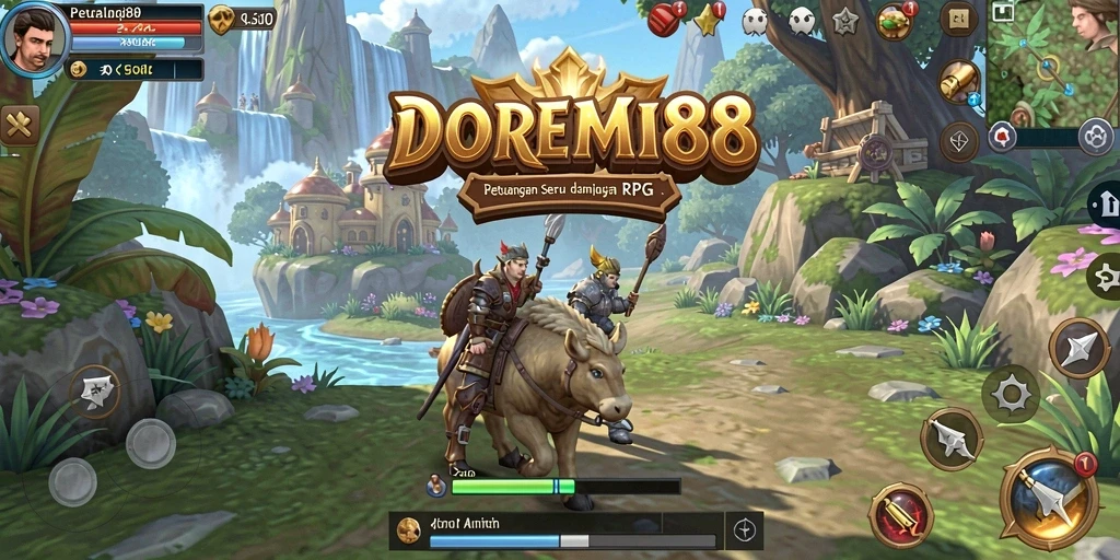 Tampilan gameplay penuh aksi dari DOREMI88 yang mendebarkan.