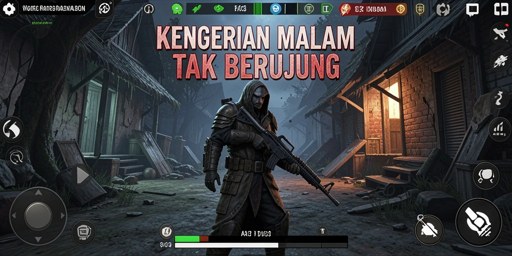 Tampak gameplay menegangkan di HO3 dengan lingkungan yang menyeramkan.