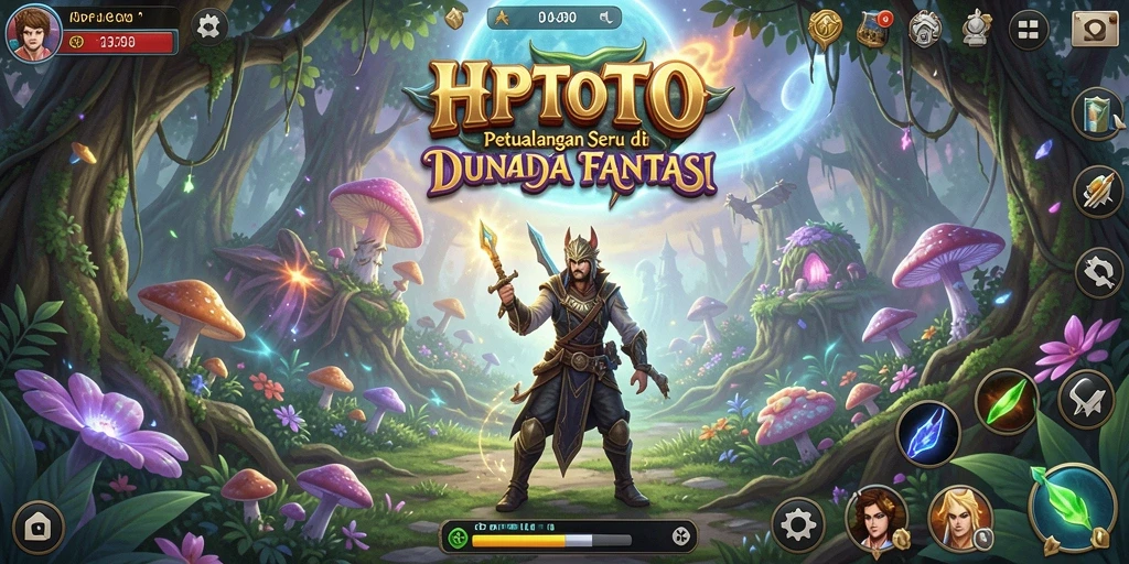 Tangkapan layar utama HPTOTO yang menunjukkan gameplay petualangan seru.