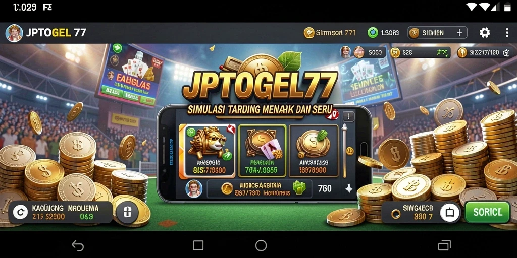 Screenshot gameplay JPTOGEL77 menampilkan aksi simulasi taruhan yang seru dan interaktif.