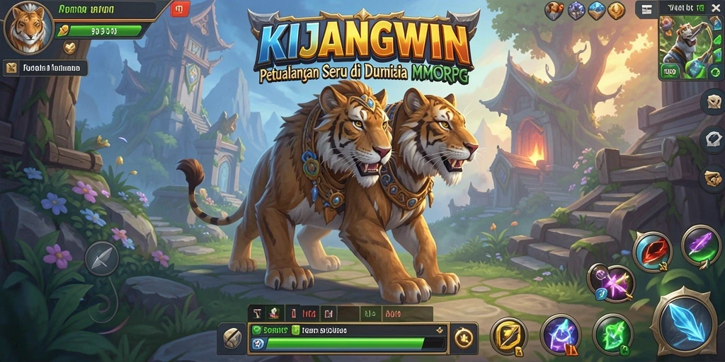 Tampilan seru gameplay KIJANGWIN di dunia MMORPG.