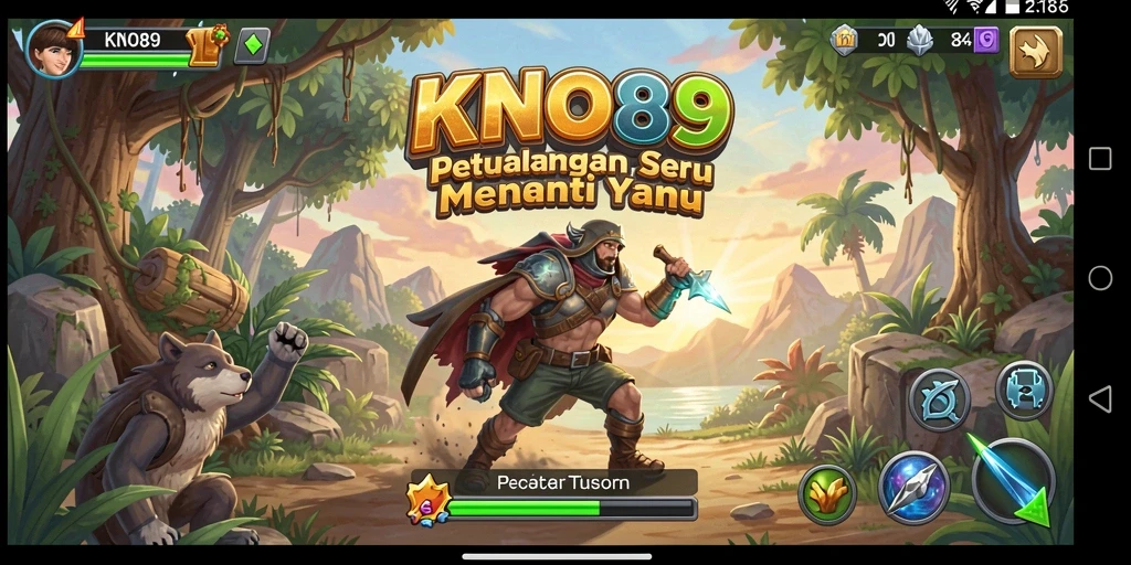 Tampilan gameplay KNO89 yang menakjubkan saat menjelajahi alam liar.