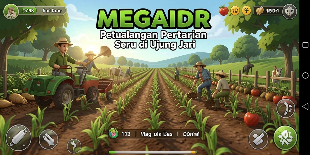 Tampilan gameplay MEGAIDR yang menawan dan interaktif.