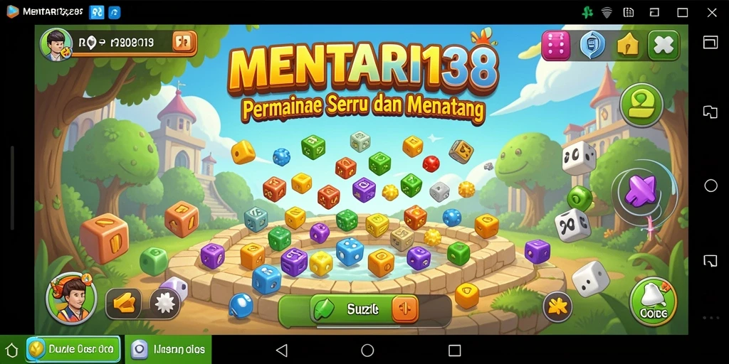 Screenshot gameplay MENTARI138 menampilkan pemain yang menyelesaikan puzzle.