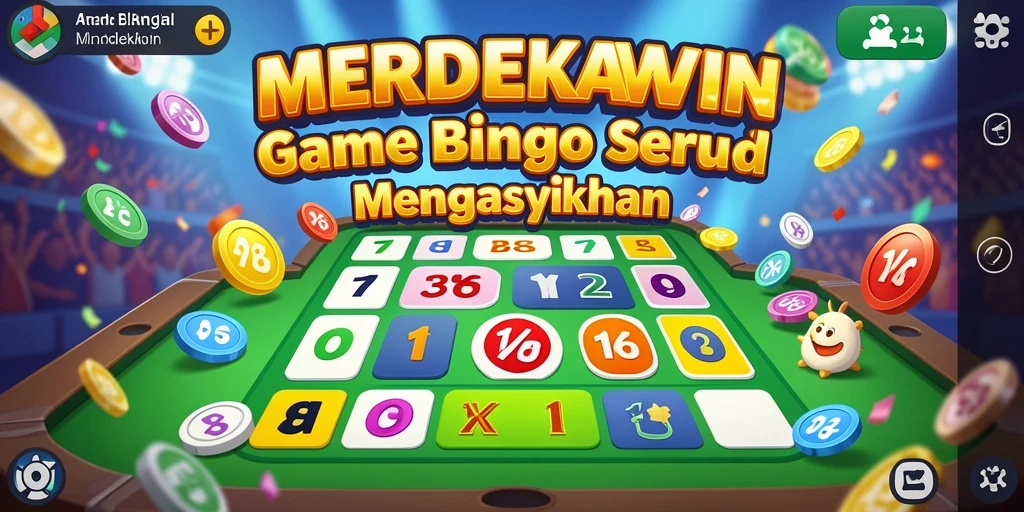 Tampilan gameplay seru di game Bingo MERDEKAWIN.