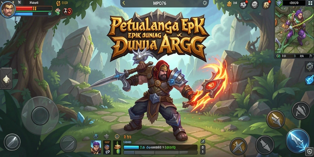 Tampilan gameplay ARPG MPO76 yang menarik dan mendebarkan.