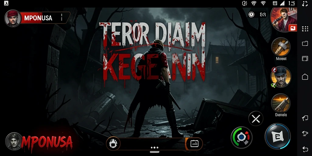 Tangkapan layar MPONUSA menampilkan momen mencekam dalam gameplay.