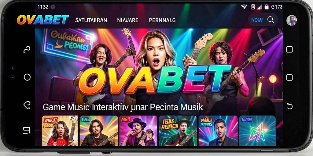 Tampilan gameplay <strong>OVABET</strong> yang menarik dan interaktif dalam bermain musik.
