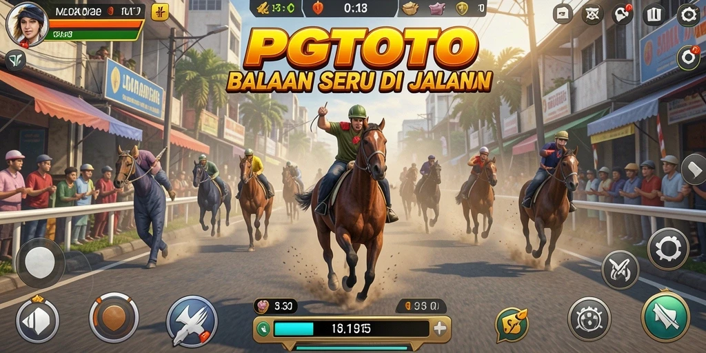 Screenshot gameplay PGTOTO yang menampilkan balapan seru.