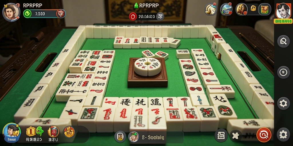 Screenshot utama RPRPRP menampilkan gameplay Mahjong yang seru.
