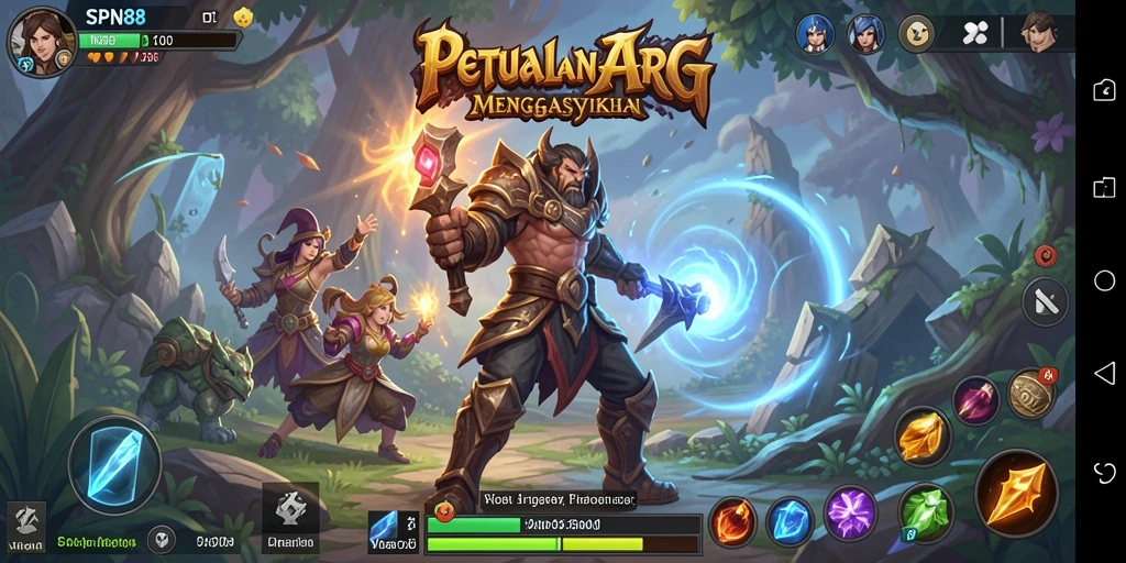 Tampilan gameplay ARPG yang seru dan mendebarkan di SPN88.