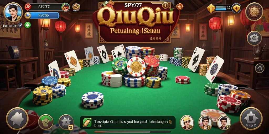 Screenshot gameplay QiuQiu menunjukkan keseruan SPY77.