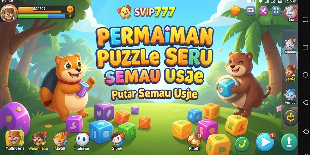 Screenshot gameplay SVIP777 menampilkan keseruan menyelesaikan puzzle.