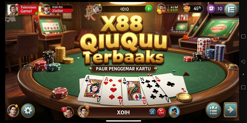 Gameplay X88 yang mendebarkan dan penuh strategi QiuQiu.